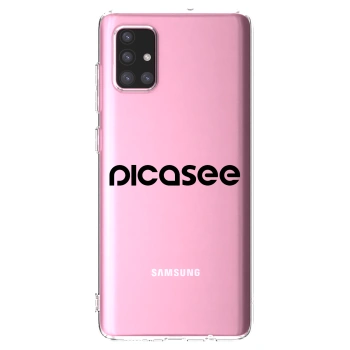 Picasee silikónový prehľadný obal pre Samsung Galaxy A71 A715F - Picasee - new logo - black