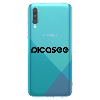 Picasee silikónový prehľadný obal pre Samsung Galaxy A30s A307F - Picasee - new logo - black