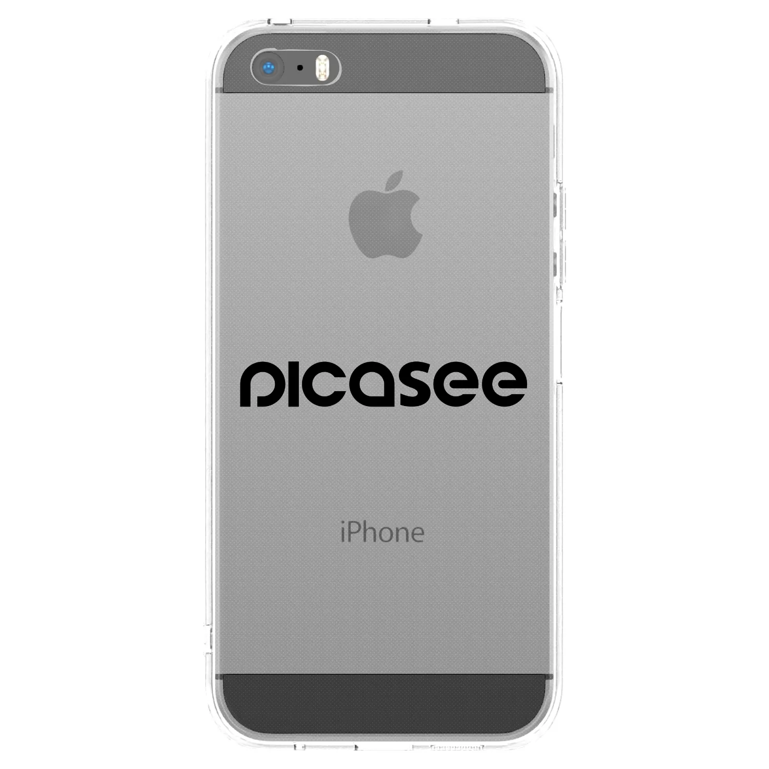 Picasee silikónový prehľadný obal pre Apple iPhone 5/5S/SE - Picasee - new logo - black