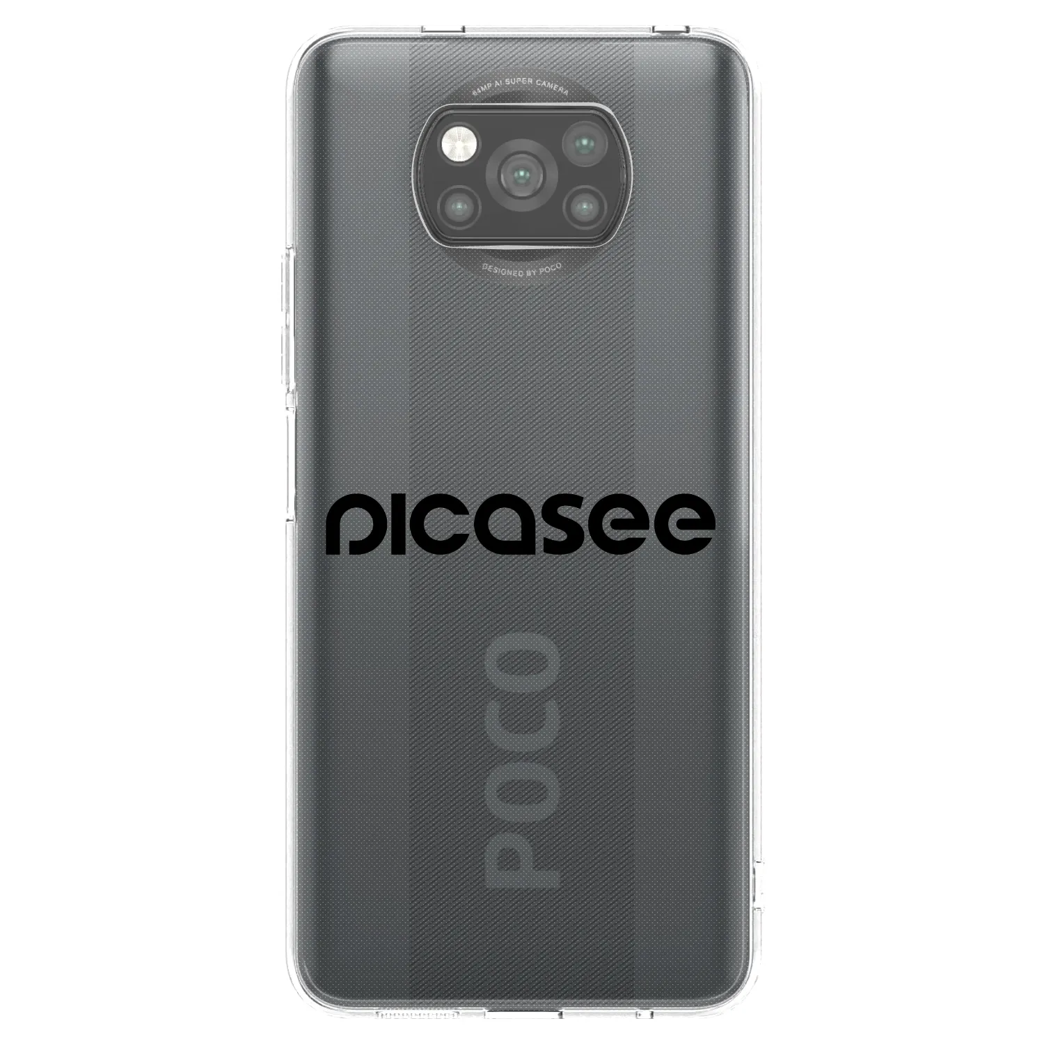 Picasee silikónový čierny obal pre Xiaomi Poco X3 - Picasee - new logo - black