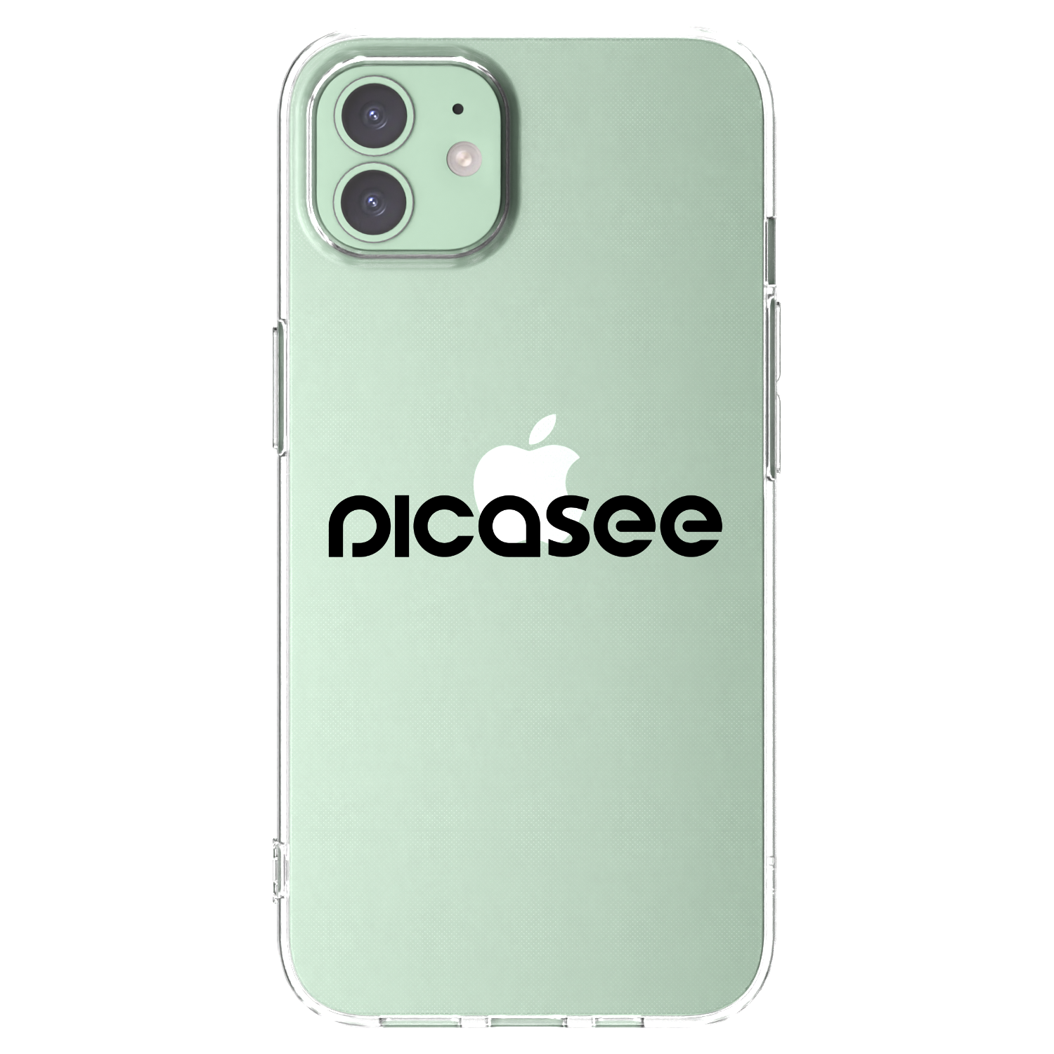 Picasee silikónový prehľadný obal pre Apple iPhone 12 - Picasee - new logo - black