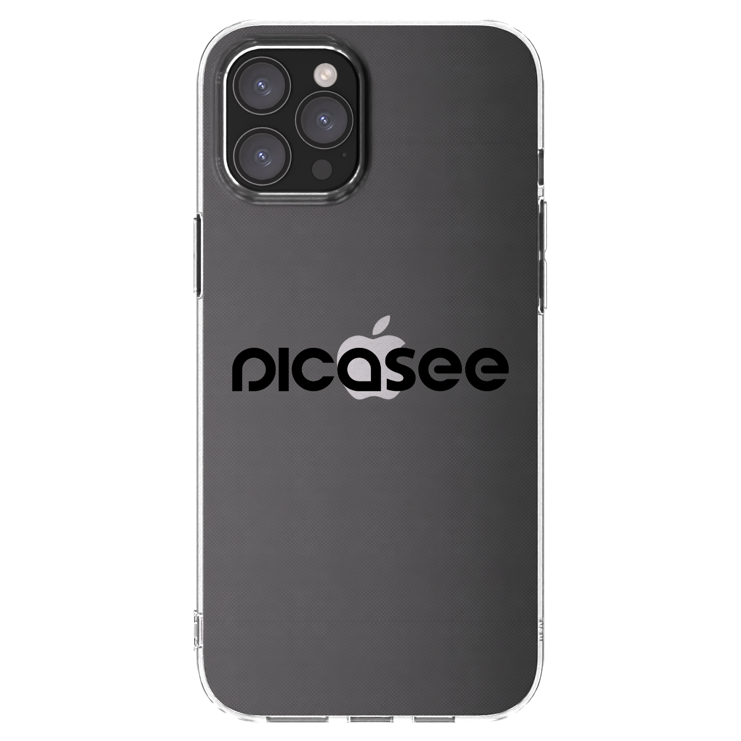 Picasee silikónový prehľadný obal pre Apple iPhone 12 Pro Max - Picasee - new logo - black