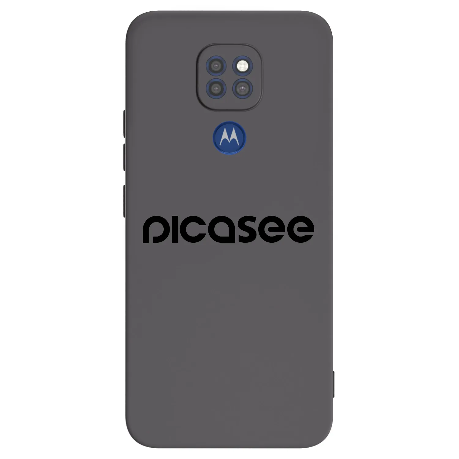 Picasee silikónový čierny obal pre Motorola Moto G9 Play - Picasee - new logo - black
