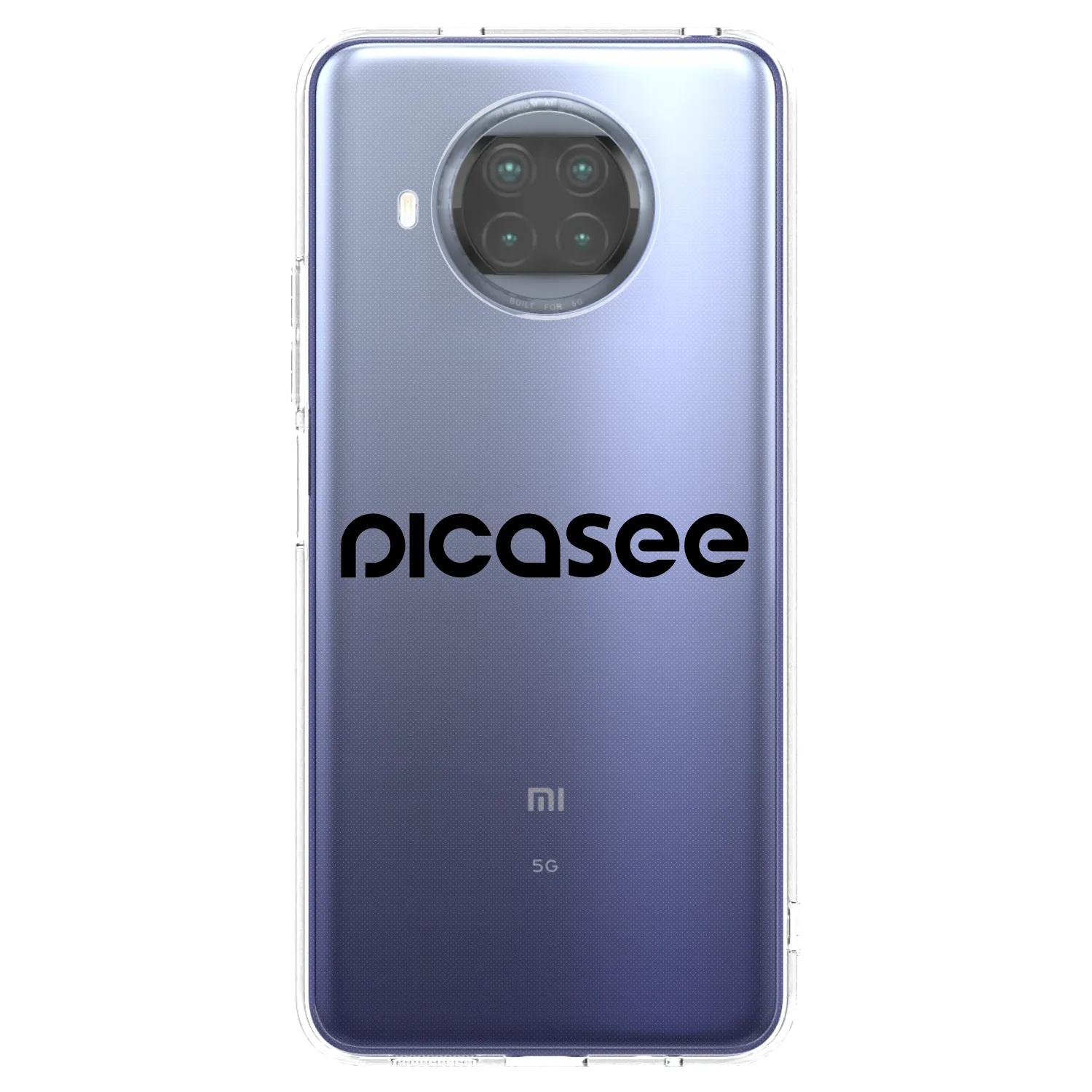 Silikónový prehľadný obal pre Xiaomi Mi 10T Lite - Picasee - new logo - black