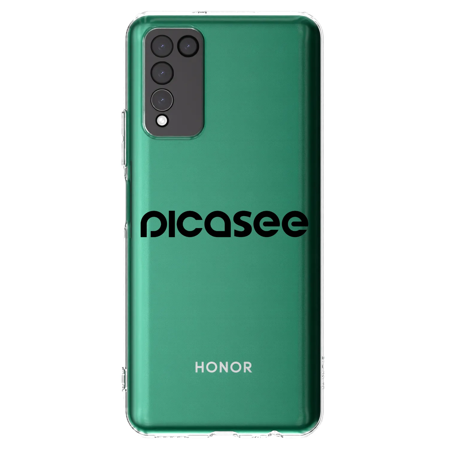 Picasee silikónový prehľadný obal pre Honor 10X Lite - Picasee - new logo - black