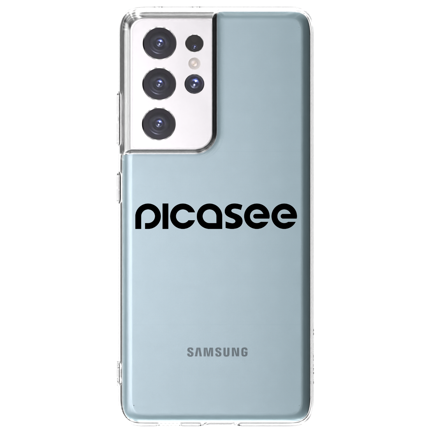 Picasee silikónový prehľadný obal pre Samsung Galaxy S21 Ultra 5G G998B - Picasee - new logo - black