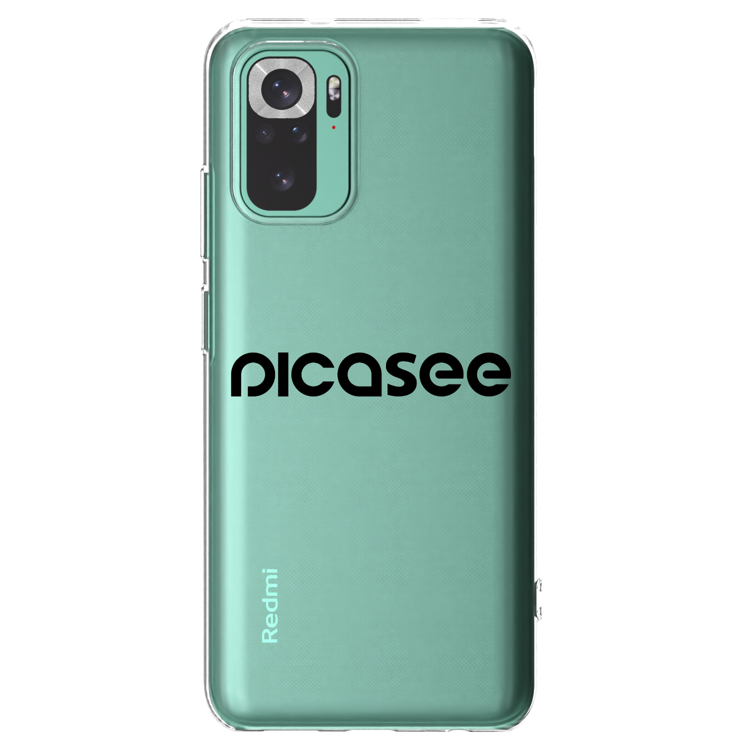 Picasee silikónový prehľadný obal pre Xiaomi Redmi Note 10 Pro - Picasee - new logo - black