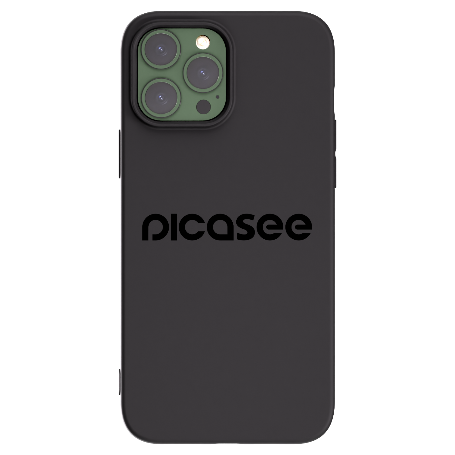 Silikónový čierny obal pre Apple iPhone 13 Pro Max - Picasee - new logo - black