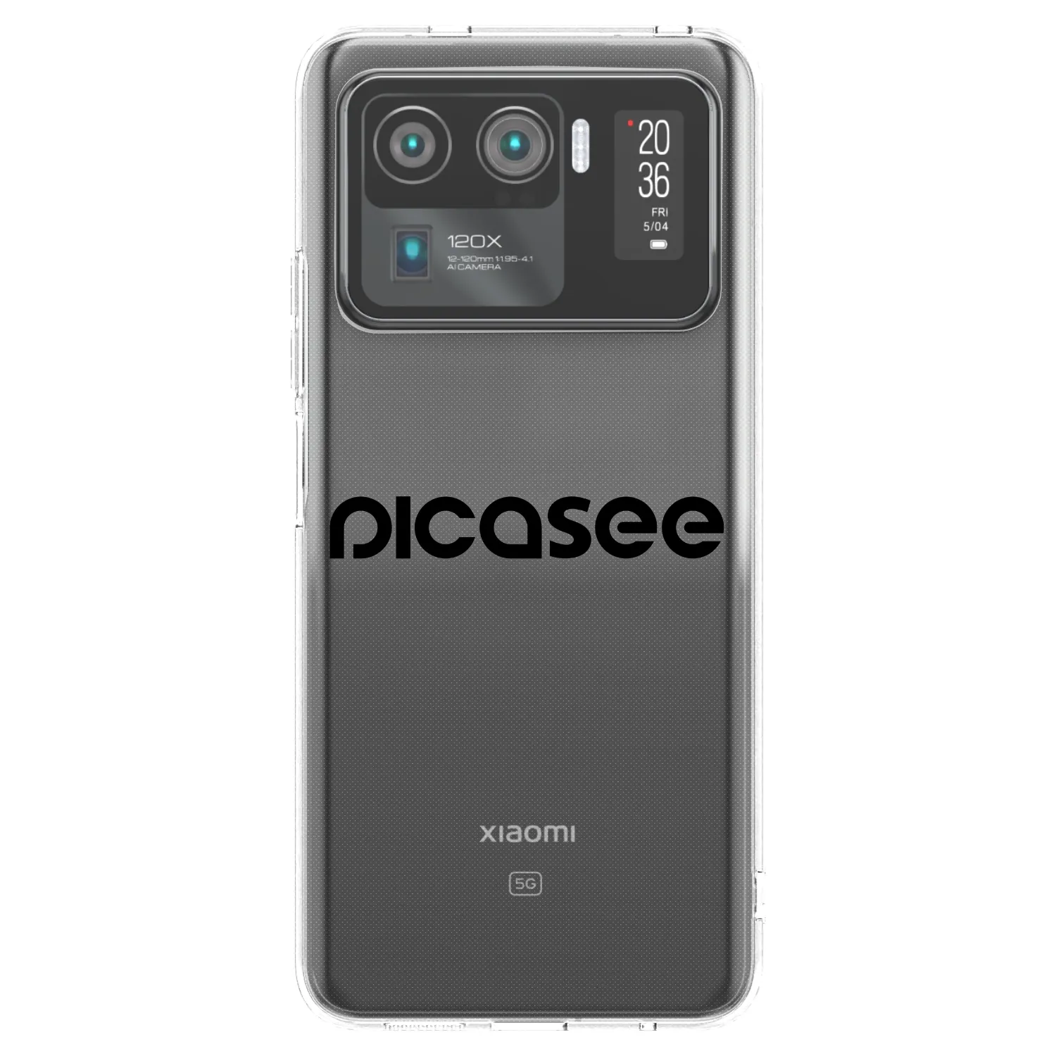 Picasee silikónový prehľadný obal pre Xiaomi Mi 11 Ultra - Picasee - new logo - black