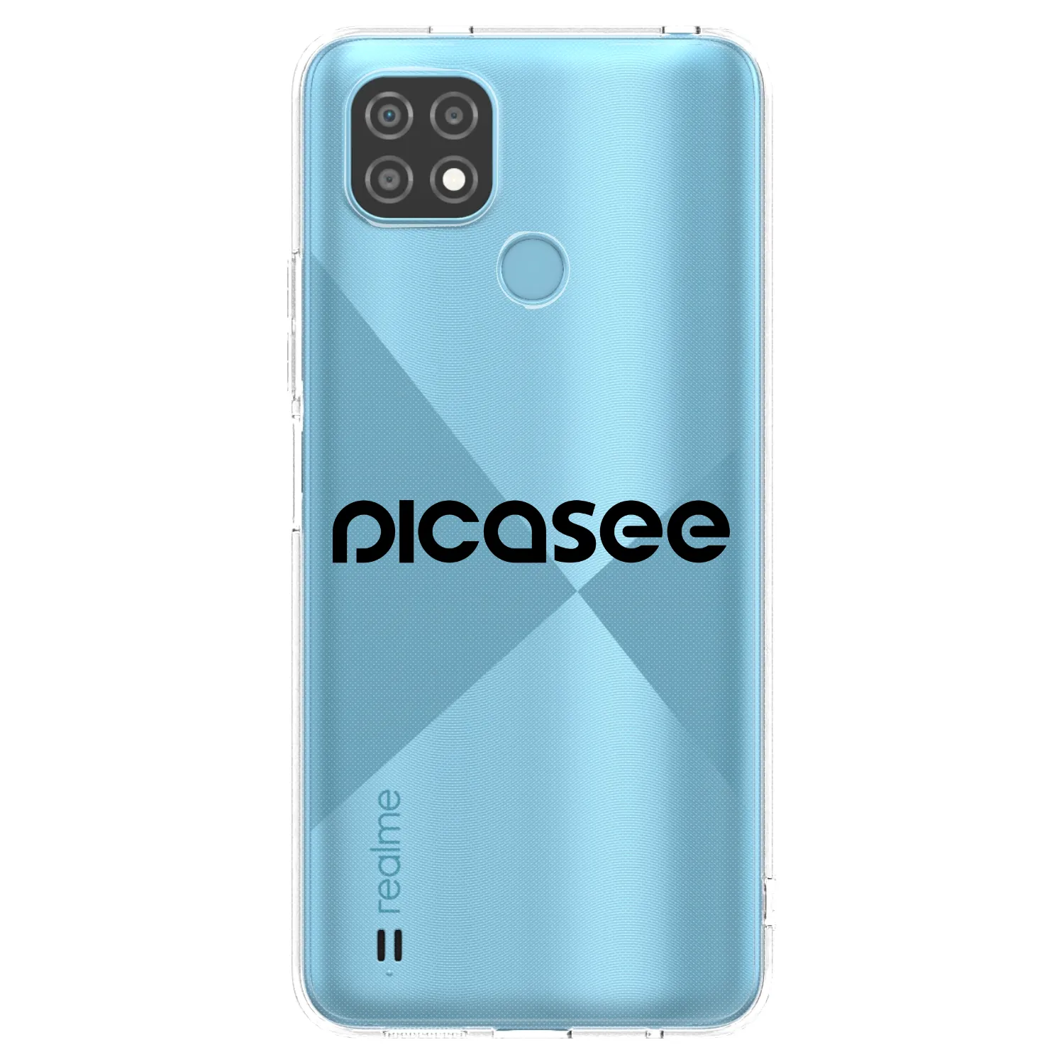 Picasee silikónový prehľadný obal pre Realme C21 - Picasee - new logo - black