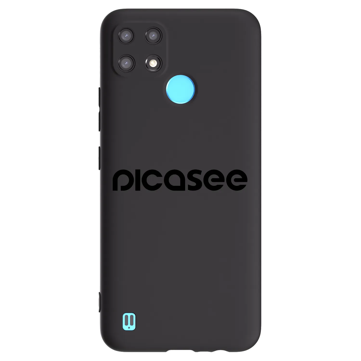 Picasee silikónový čierny obal pre Realme C21 - Picasee - new logo - black