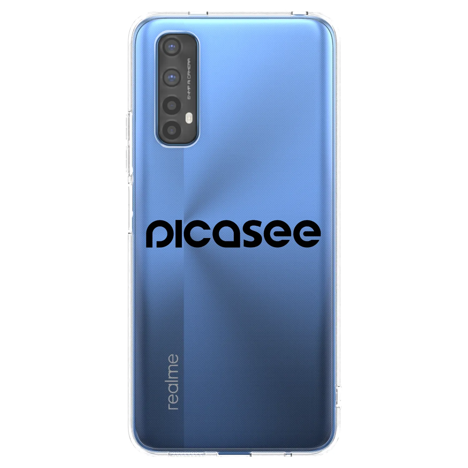 Picasee silikónový prehľadný obal pre Realme 7 - Picasee - new logo - black