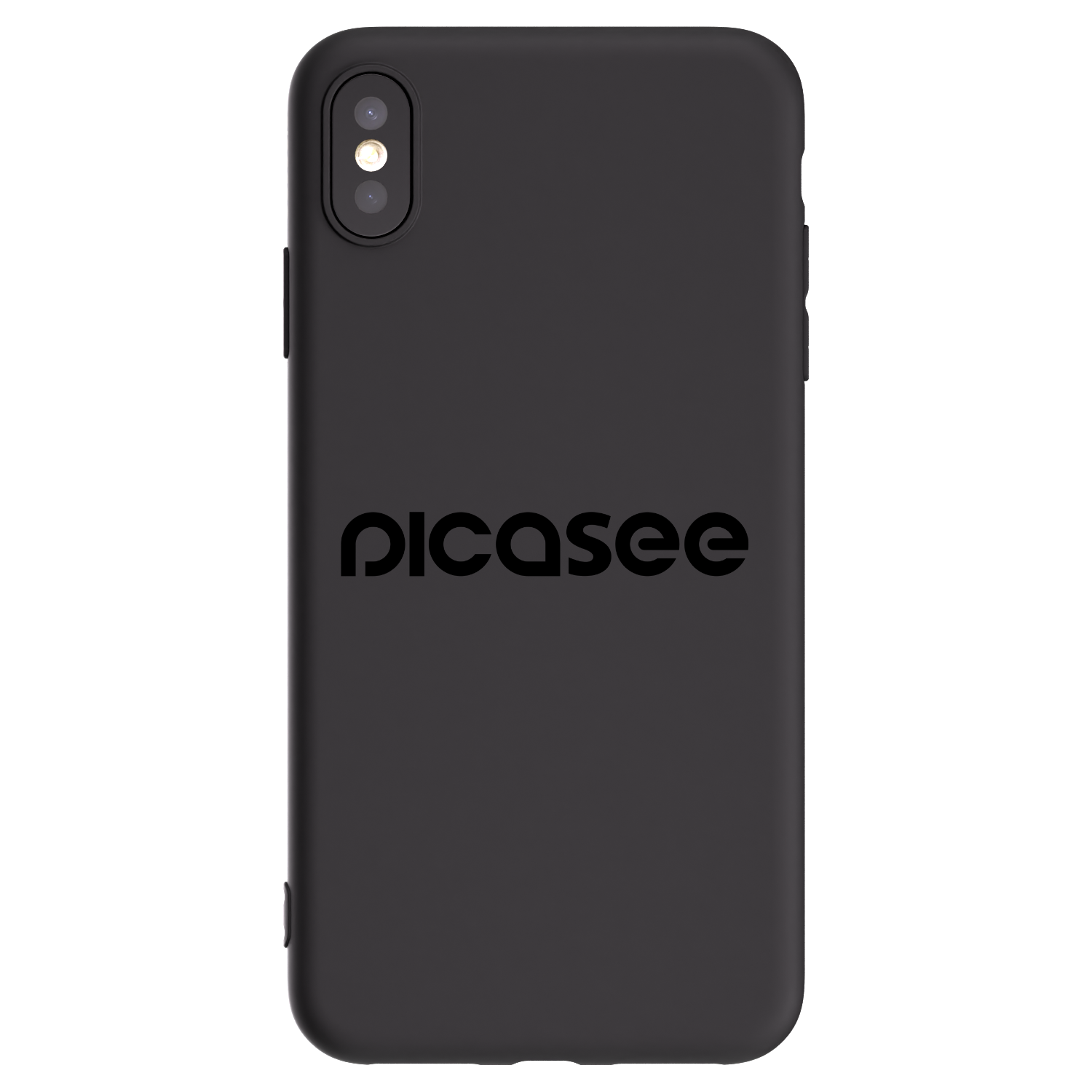 Picasee silikónový čierny obal pre Apple iPhone XS Max - Picasee - new logo - black