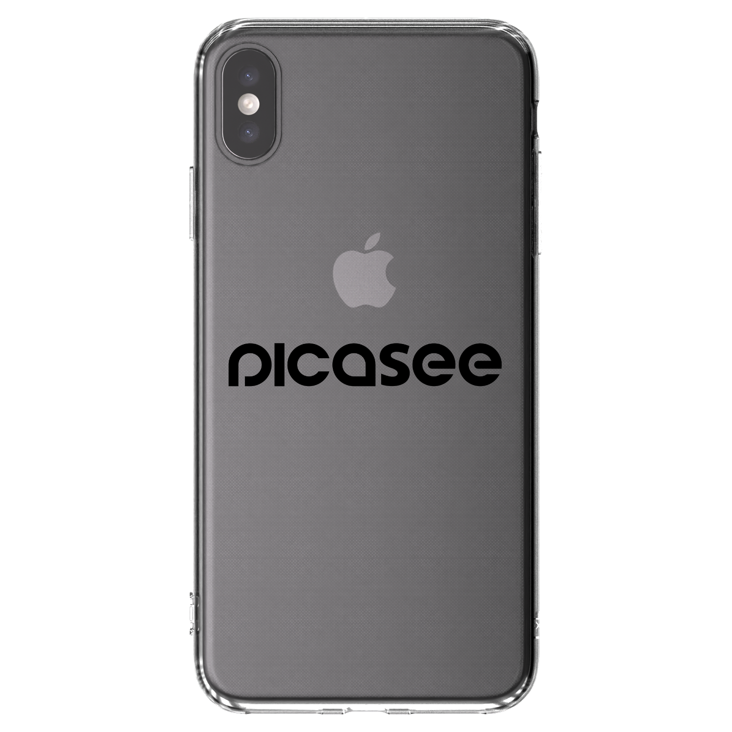 Picasee silikónový prehľadný obal pre Apple iPhone XS Max - Picasee - new logo - black