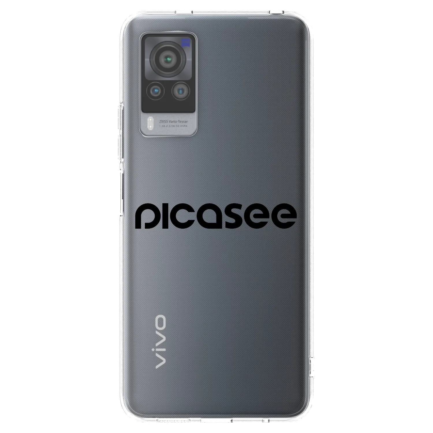 Picasee silikónový prehľadný obal pre Vivo X60 Pro 5G - Picasee - new logo - black
