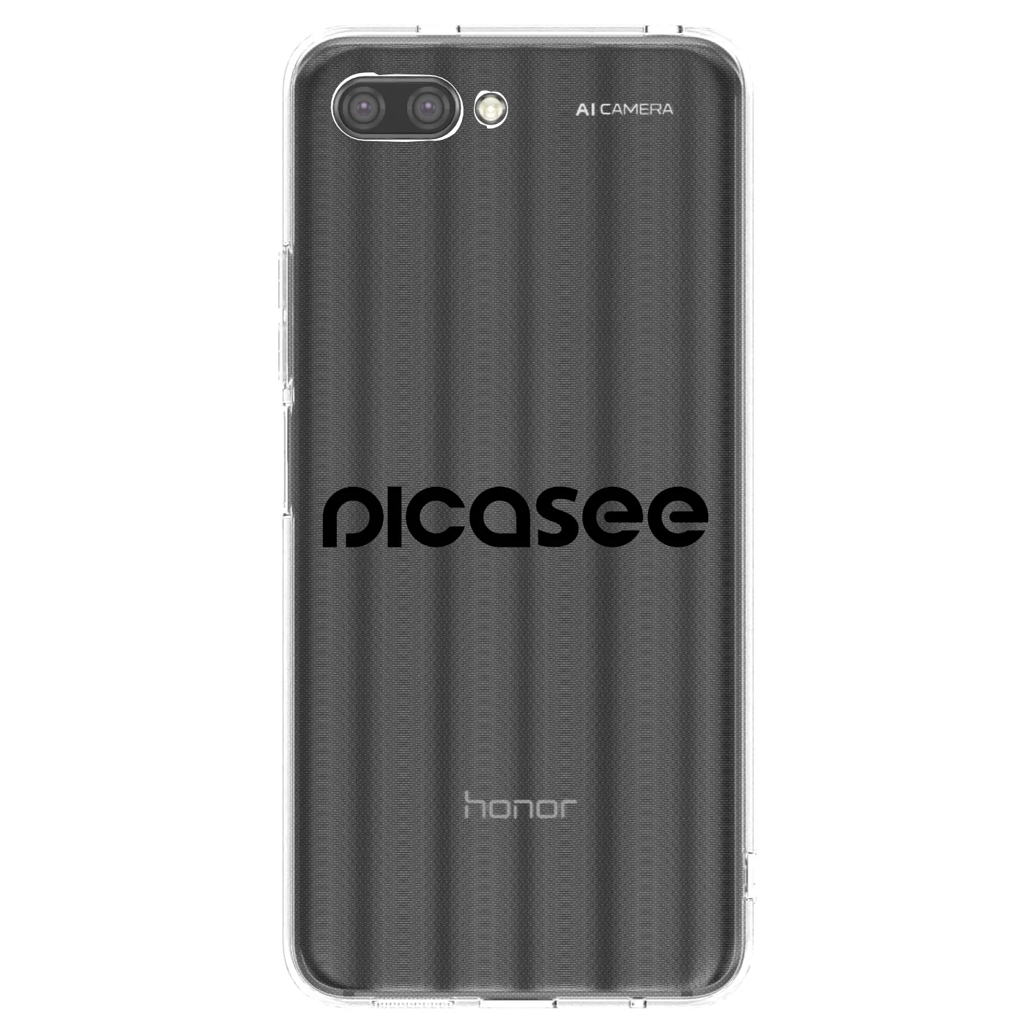 Picasee silikónový prehľadný obal pre Honor 10 - Picasee - new logo - black