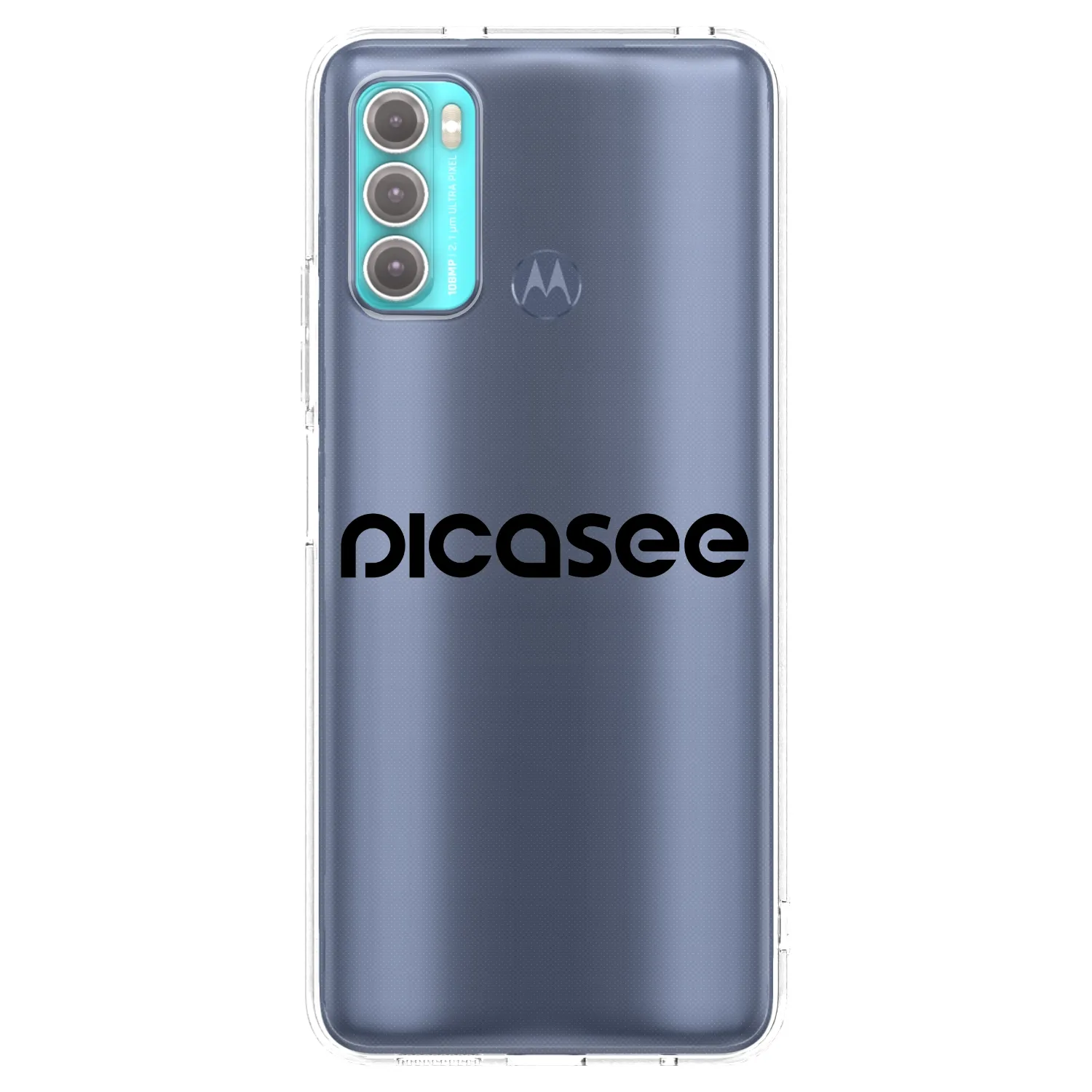 Picasee silikónový prehľadný obal pre Motorola Moto G60 - Picasee - new logo - black