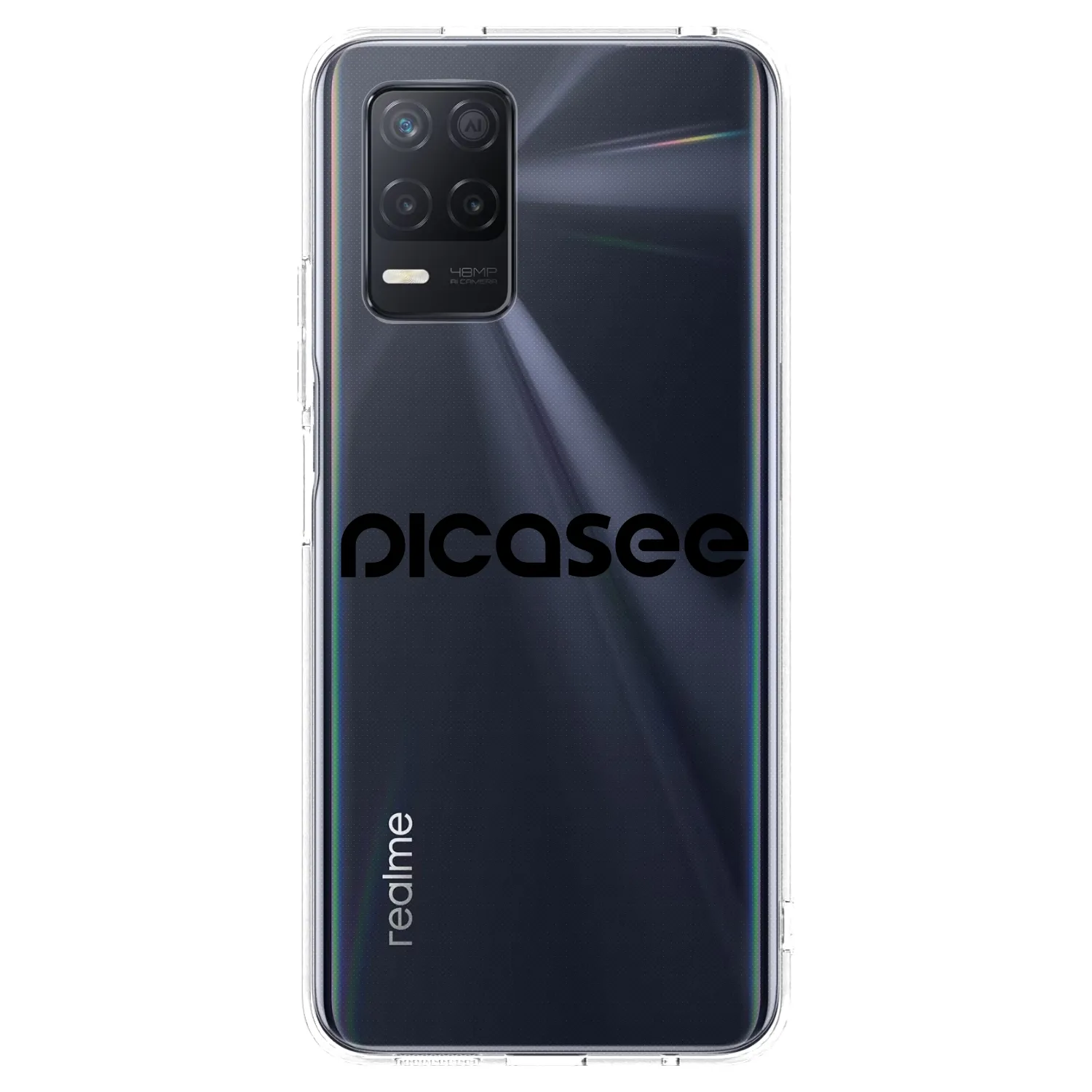 Picasee silikónový prehľadný obal pre Realme 8 5G - Picasee - new logo - black