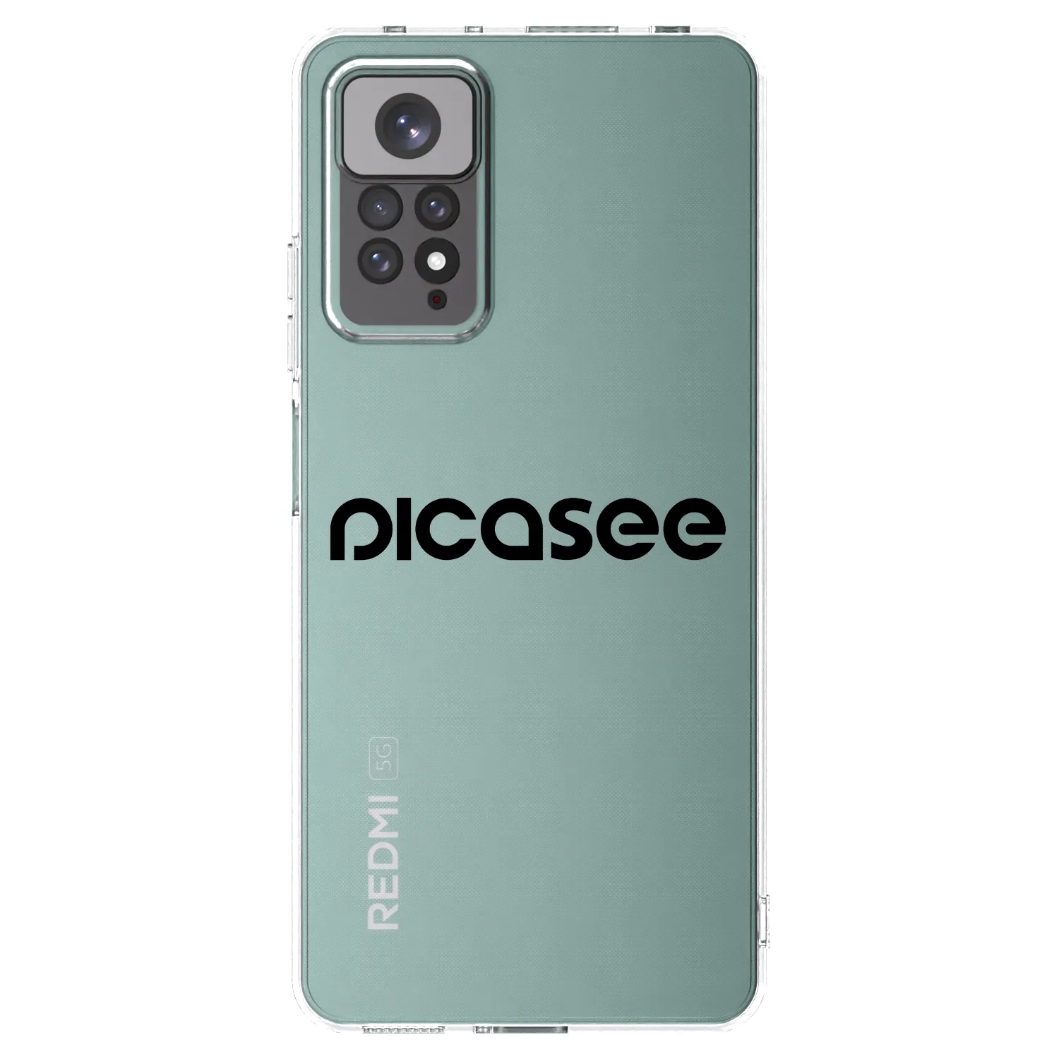 Picasee silikónový prehľadný obal pre Xiaomi Redmi Note 11S 4G - Picasee - new logo - black