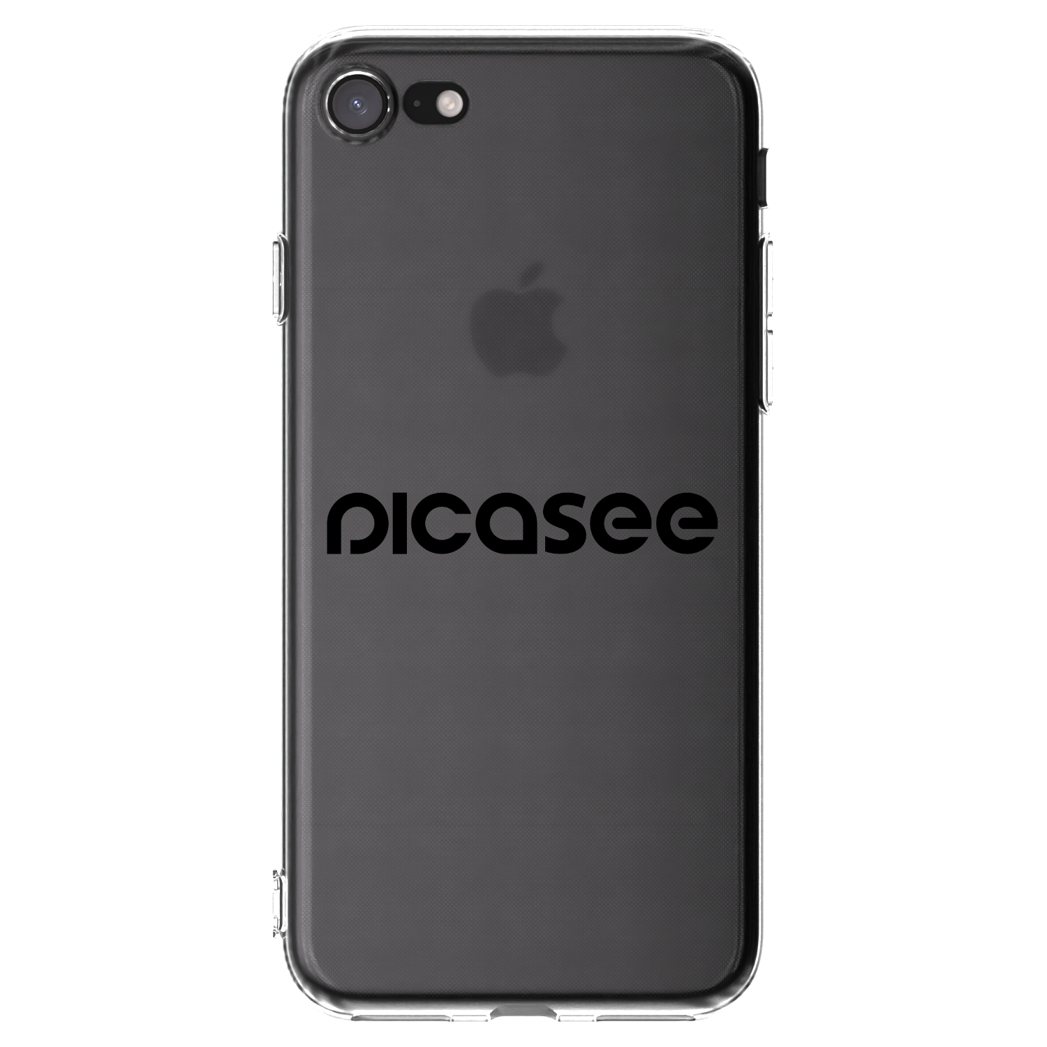 Picasee silikónový prehľadný obal pre Apple iPhone SE 2022 - Picasee - new logo - black