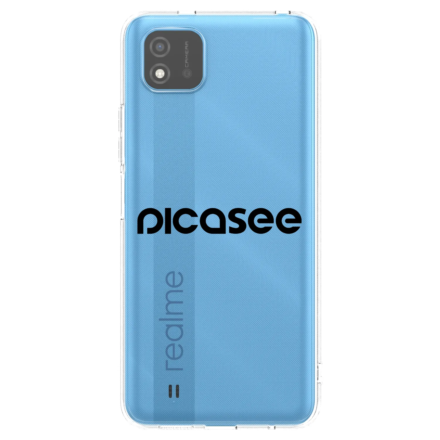 Picasee silikónový prehľadný obal pre Realme C11 (2021) - Picasee - new logo - black