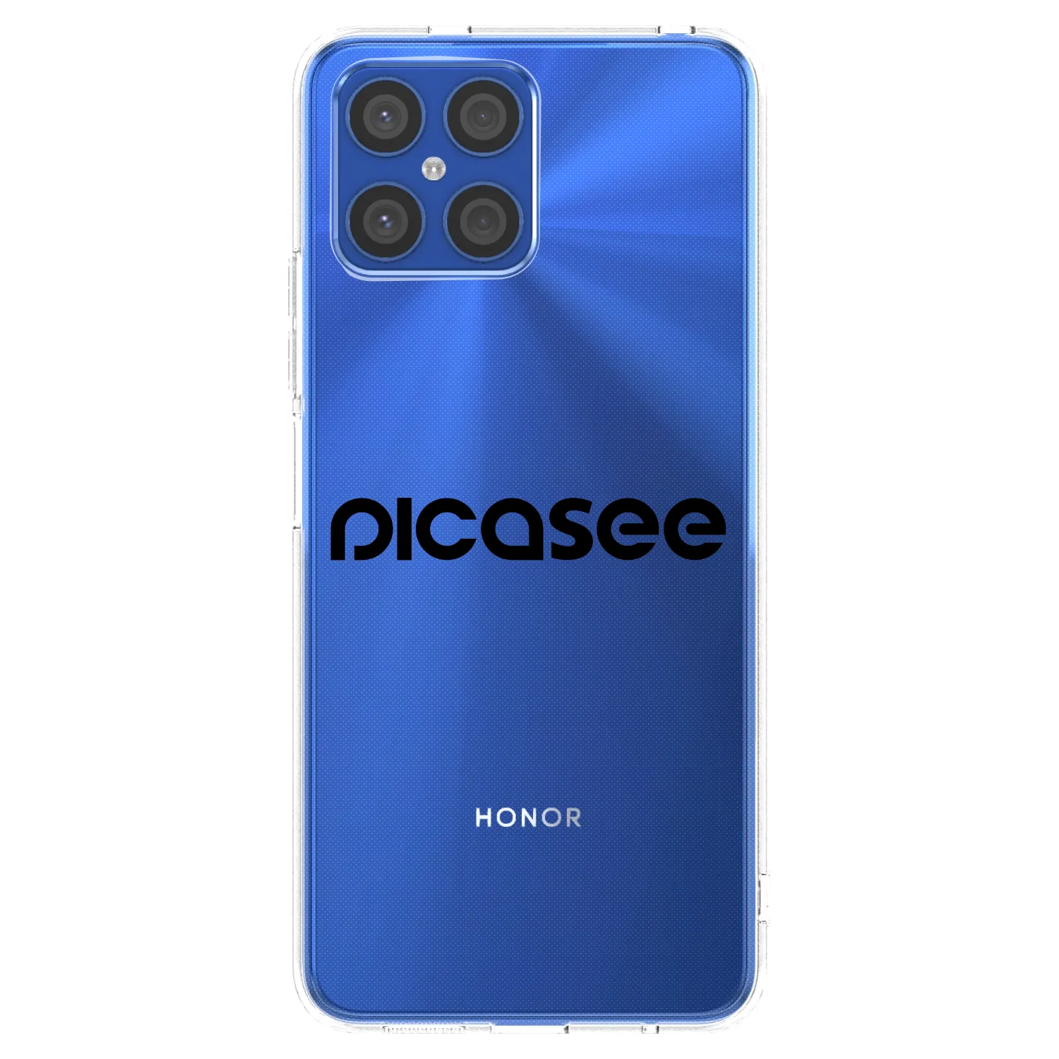 Picasee silikónový prehľadný obal pre Honor X8 4G - Picasee - new logo - black