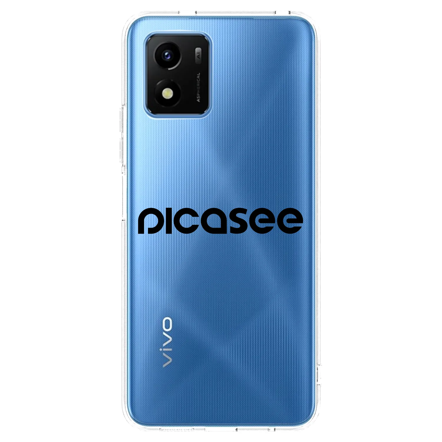 Picasee silikónový prehľadný obal pre Vivo Y01 - Picasee - new logo - black