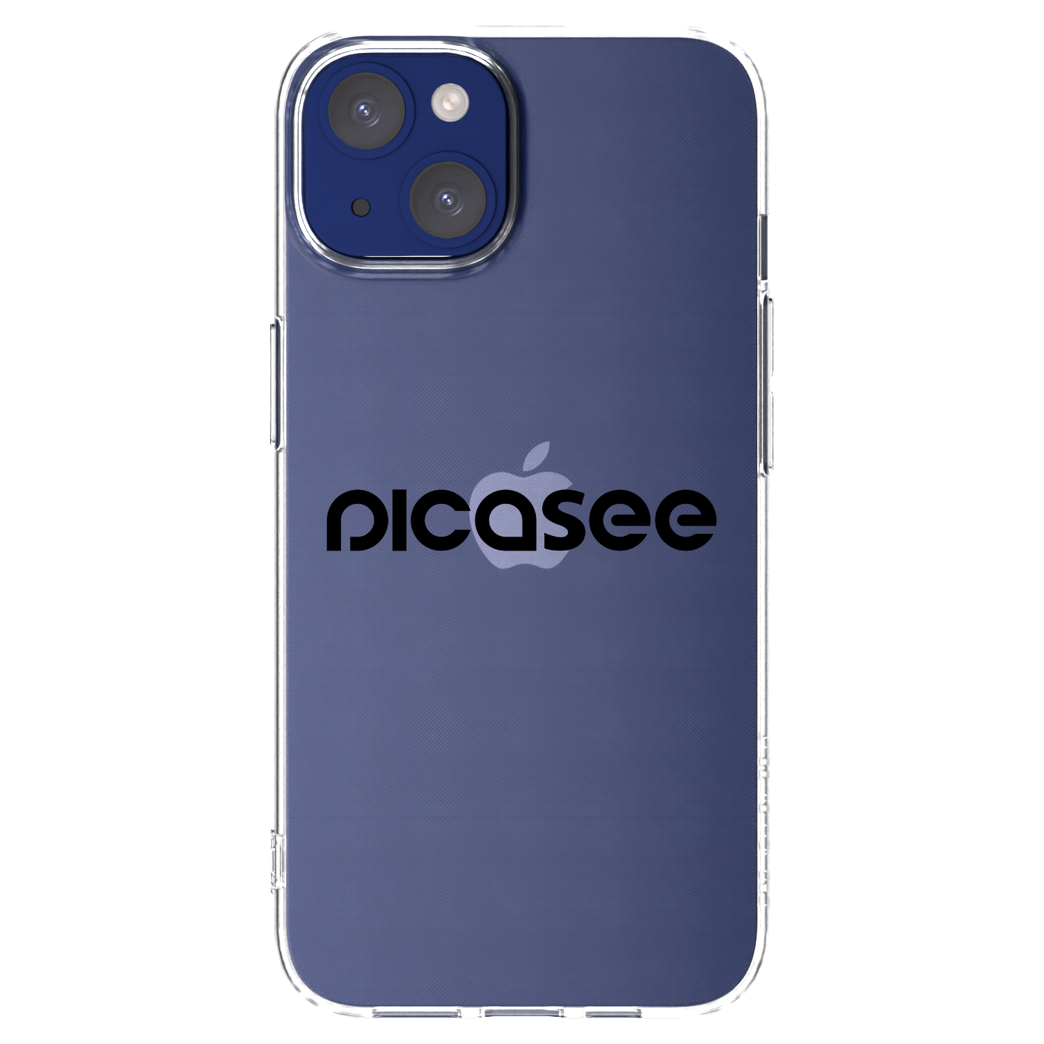 Silikónový prehľadný obal pre Apple iPhone 14 - Picasee - new logo - black