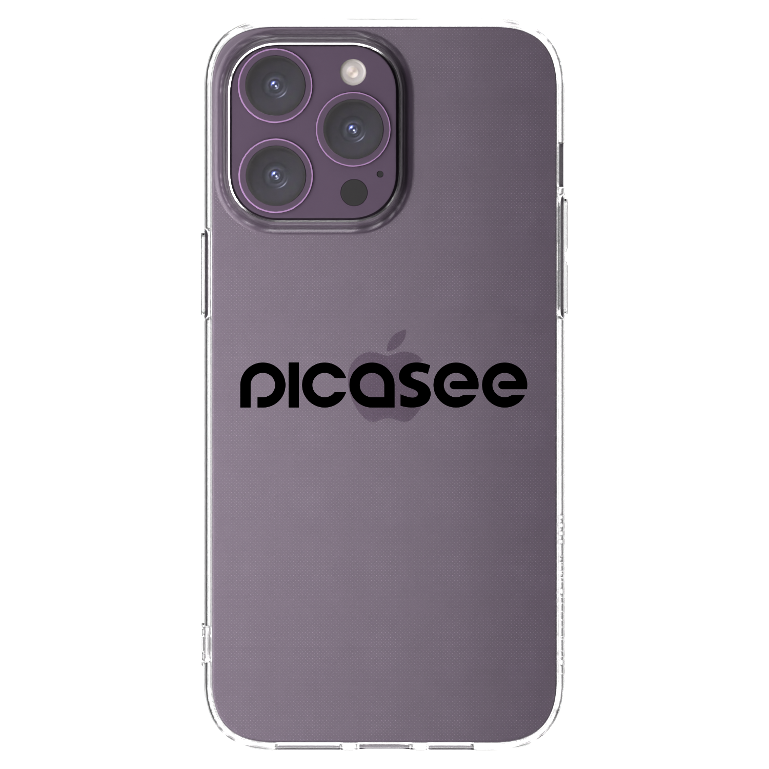Picasee silikónový prehľadný obal pre Apple iPhone 14 Pro Max - Picasee - new logo - black
