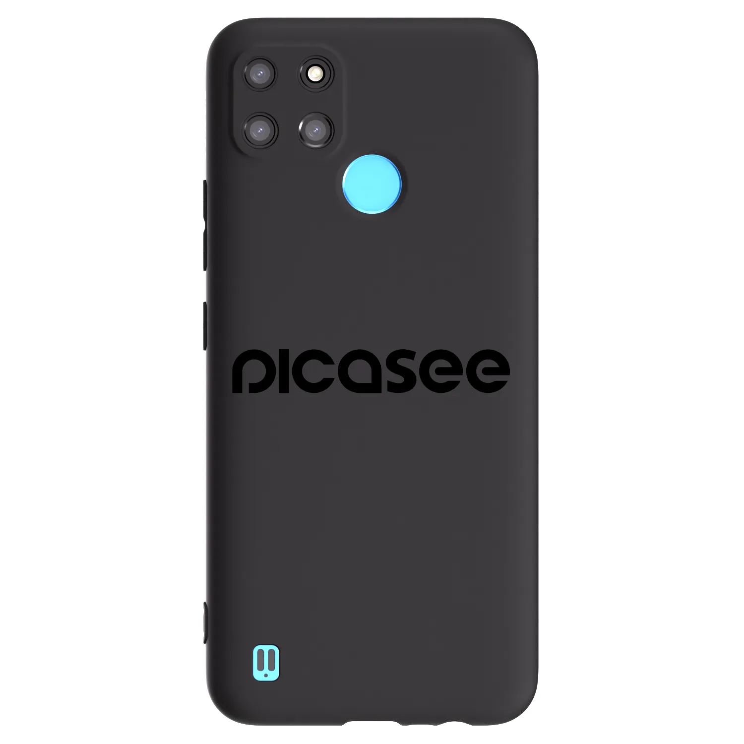 Picasee silikónový čierny obal pre Realme C21Y - Picasee - new logo - black
