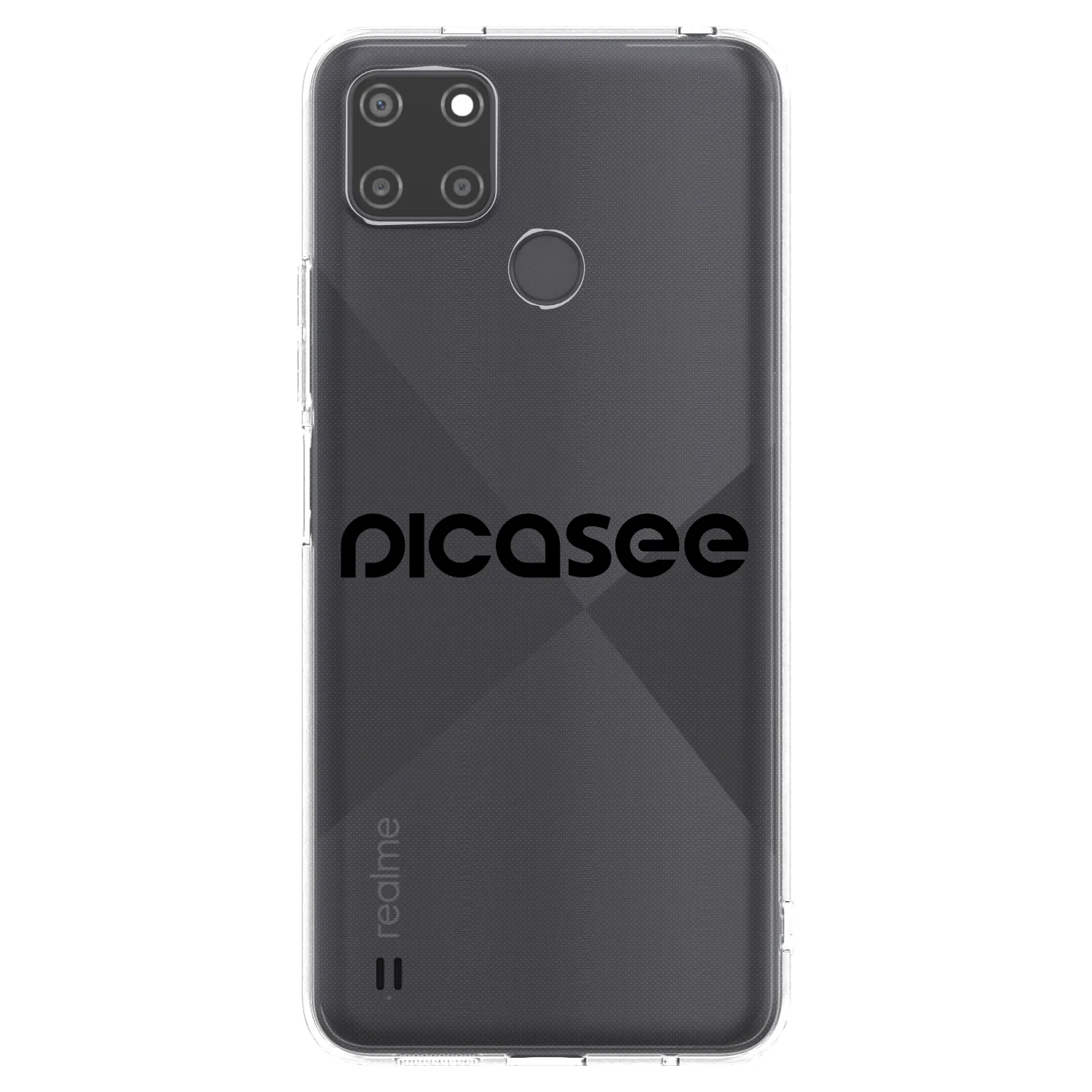 Picasee silikónový prehľadný obal pre Realme C21Y - Picasee - new logo - black