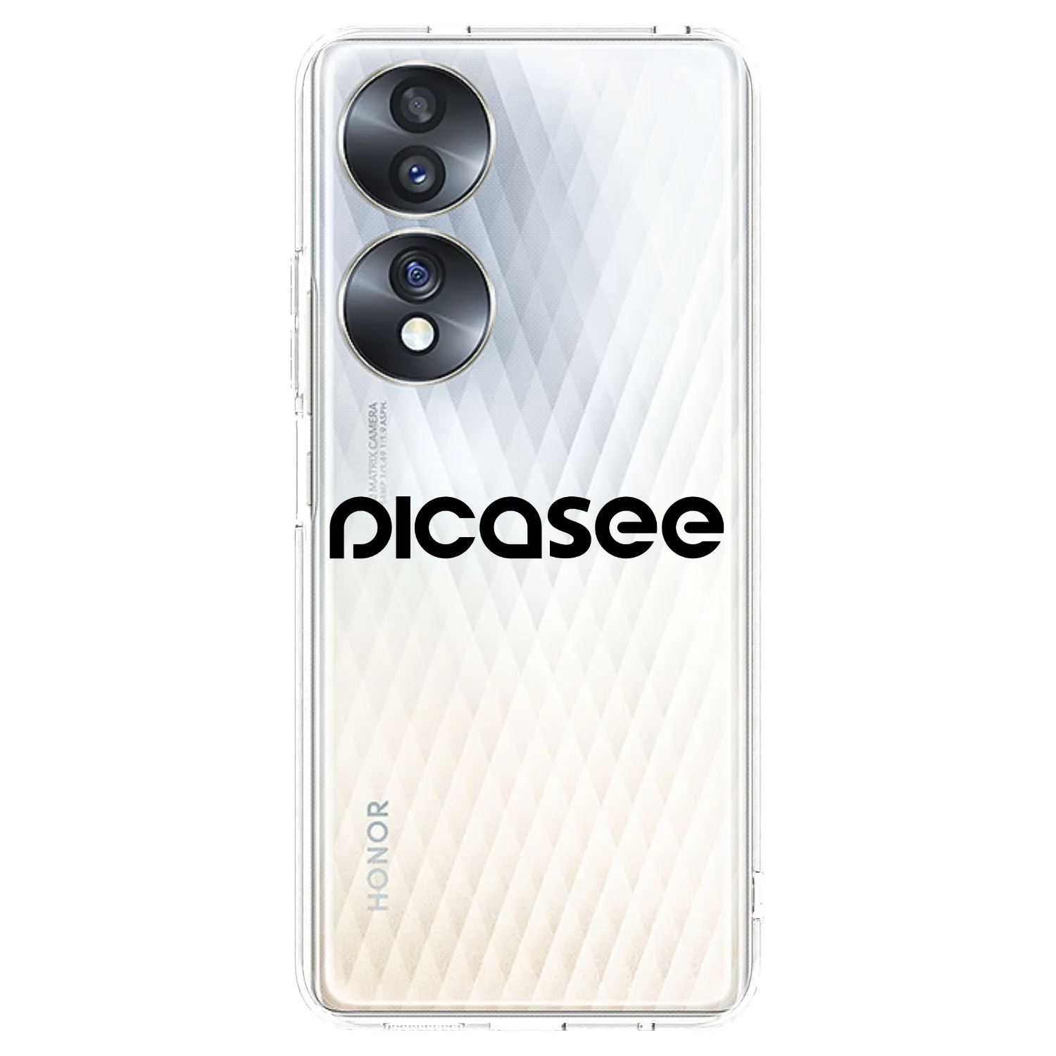 Picasee silikónový prehľadný obal pre Honor 70 - Picasee - new logo - black