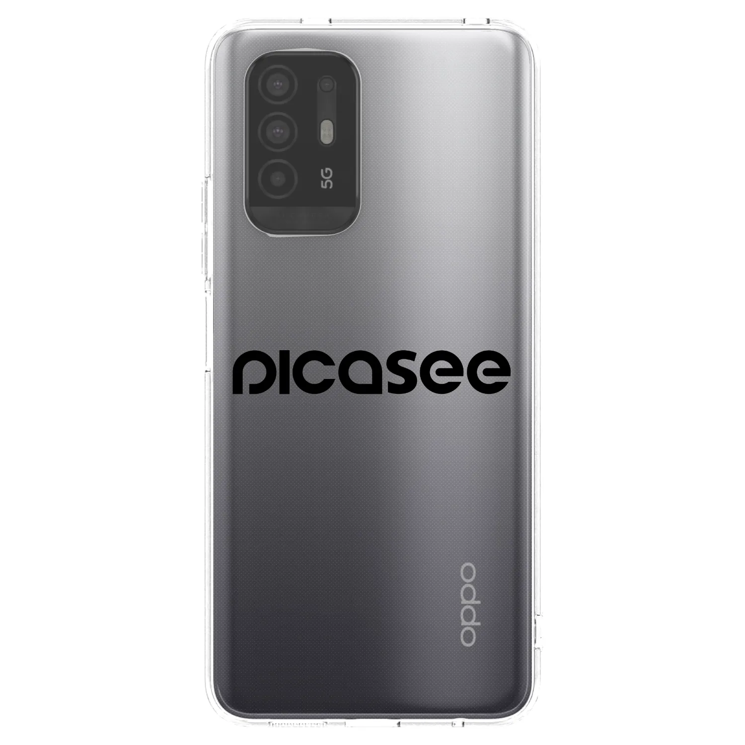 Picasee silikónový prehľadný obal pre OPPO A94 5G - Picasee - new logo - black