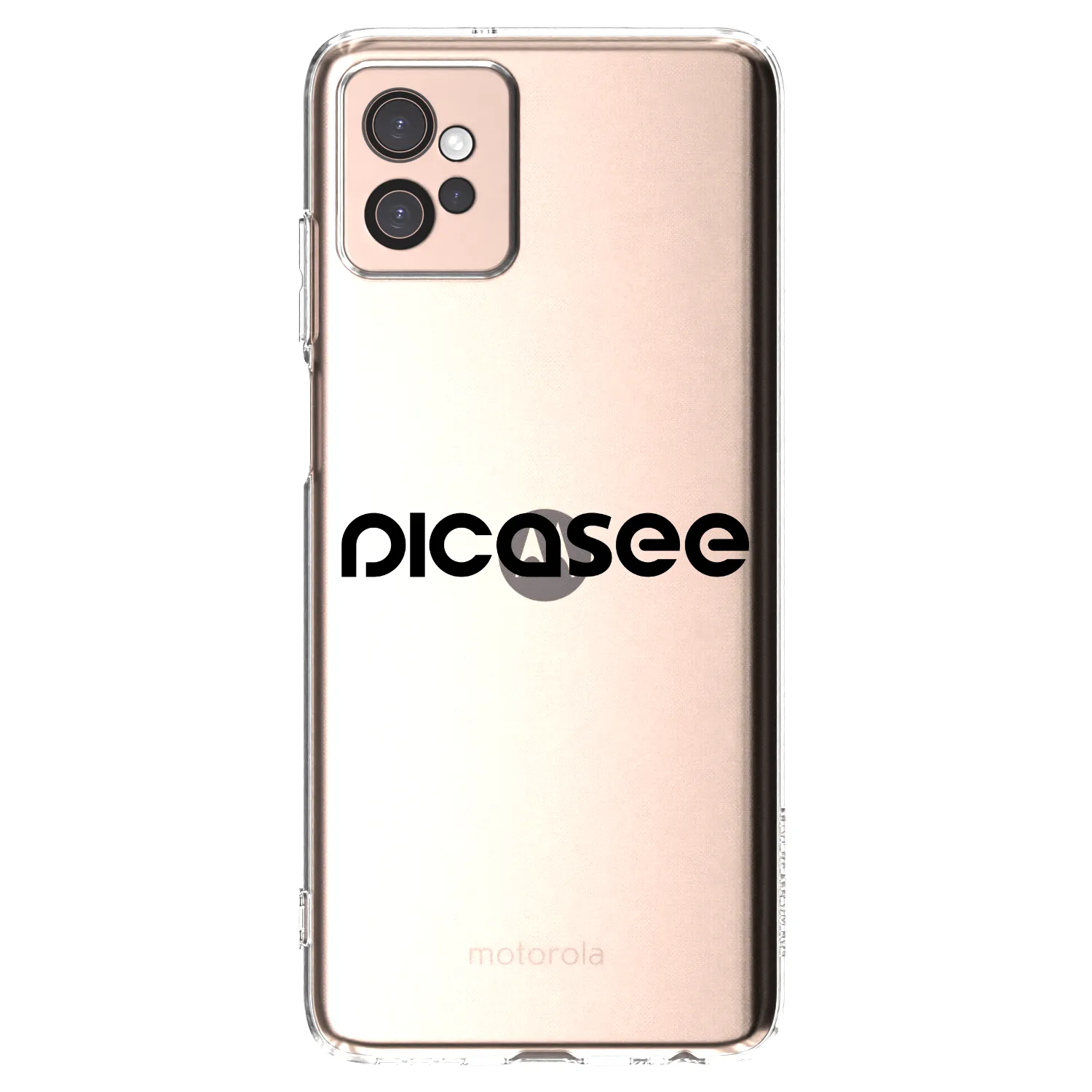 Picasee silikónový prehľadný obal pre Motorola Moto G32 - Picasee - new logo - black