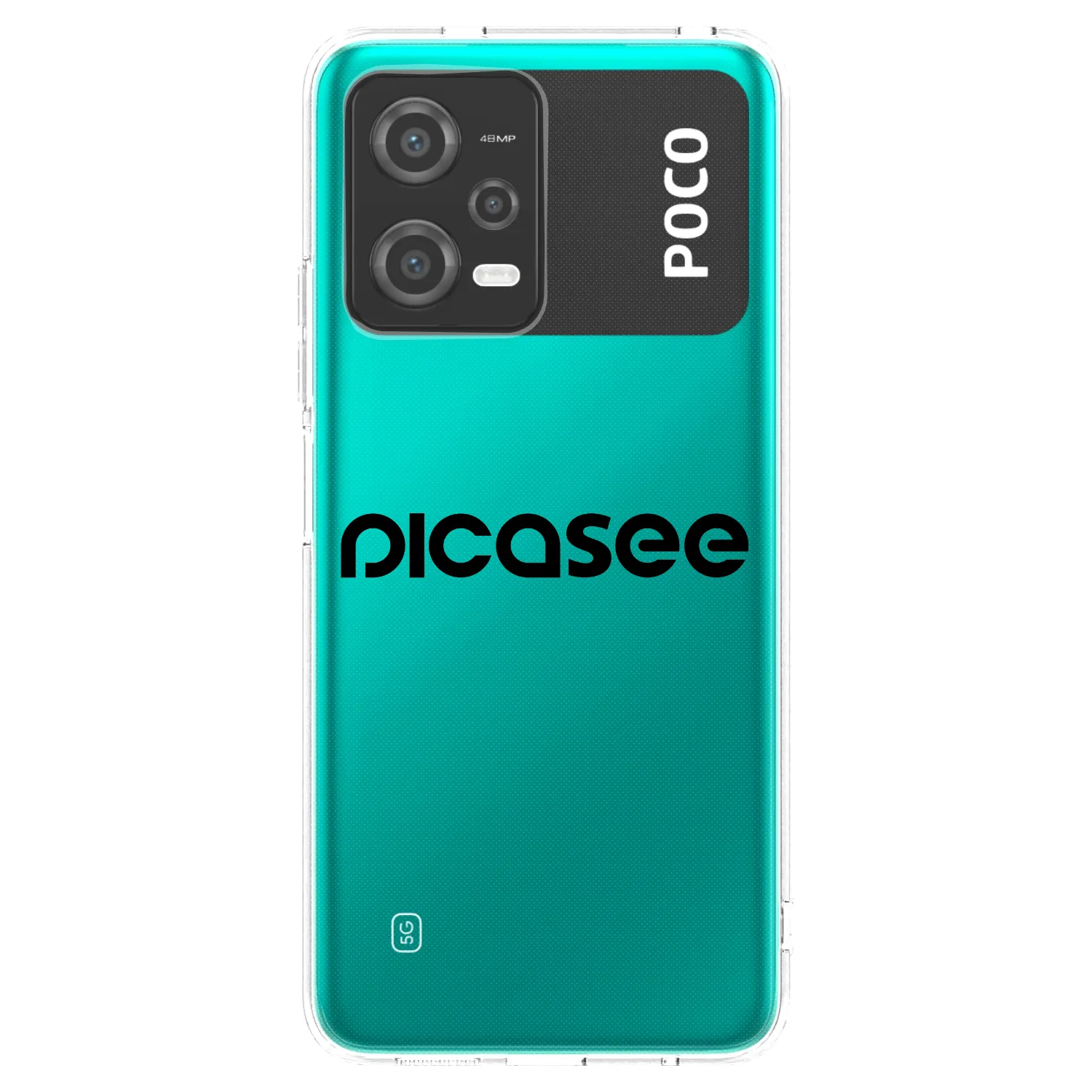 Picasee silikónový prehľadný obal pre Xiaomi Poco X5 - Picasee - new logo - black