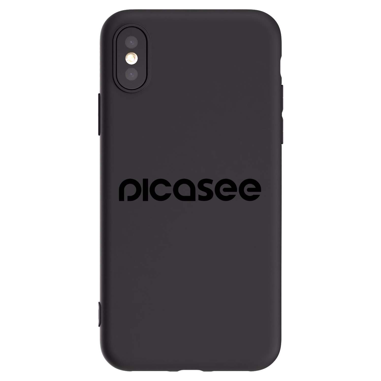 Picasee silikónový čierny obal pre Apple iPhone X/XS - Picasee - new logo - black