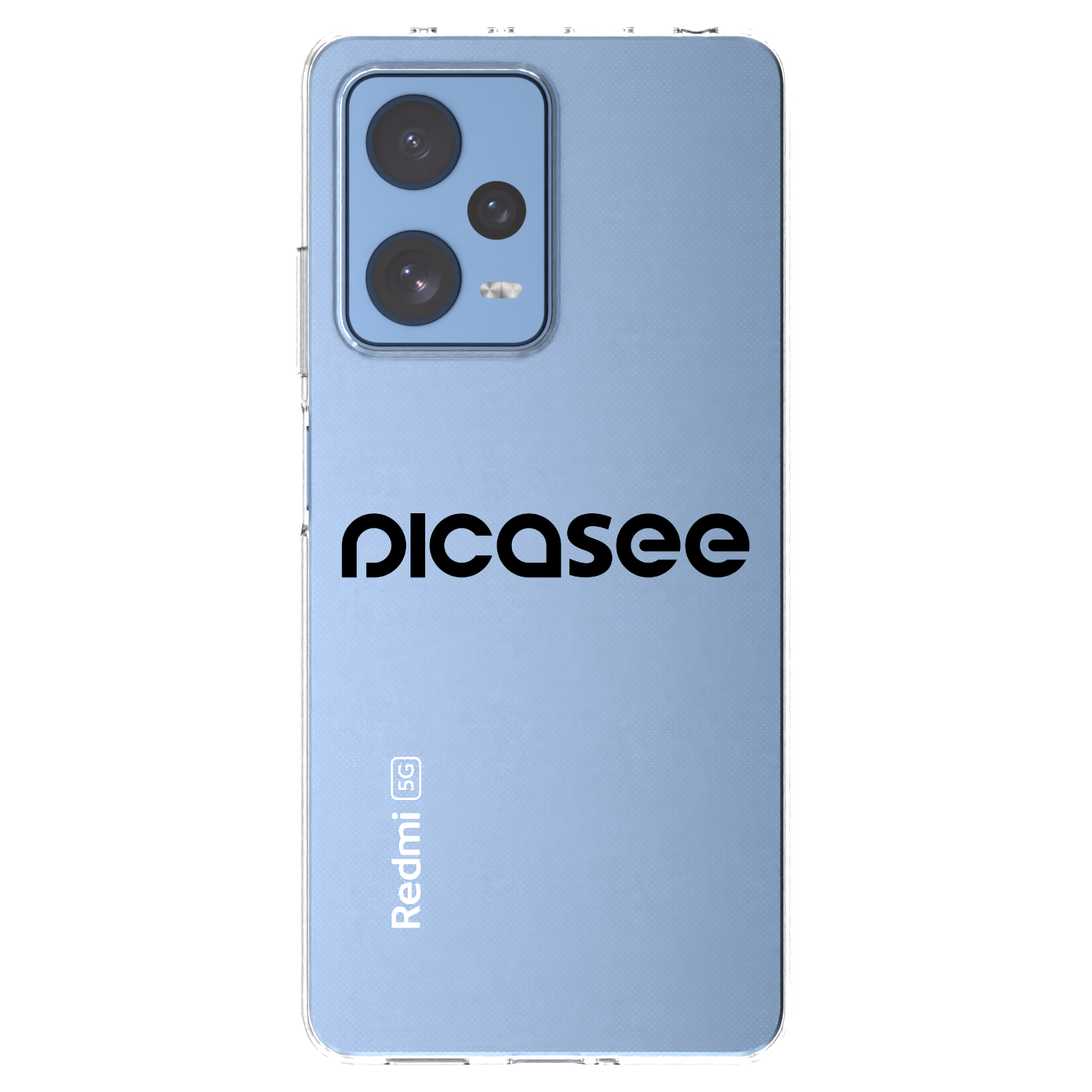 Picasee silikónový prehľadný obal pre Xiaomi Redmi Note 12 Pro 5G - Picasee - new logo - black