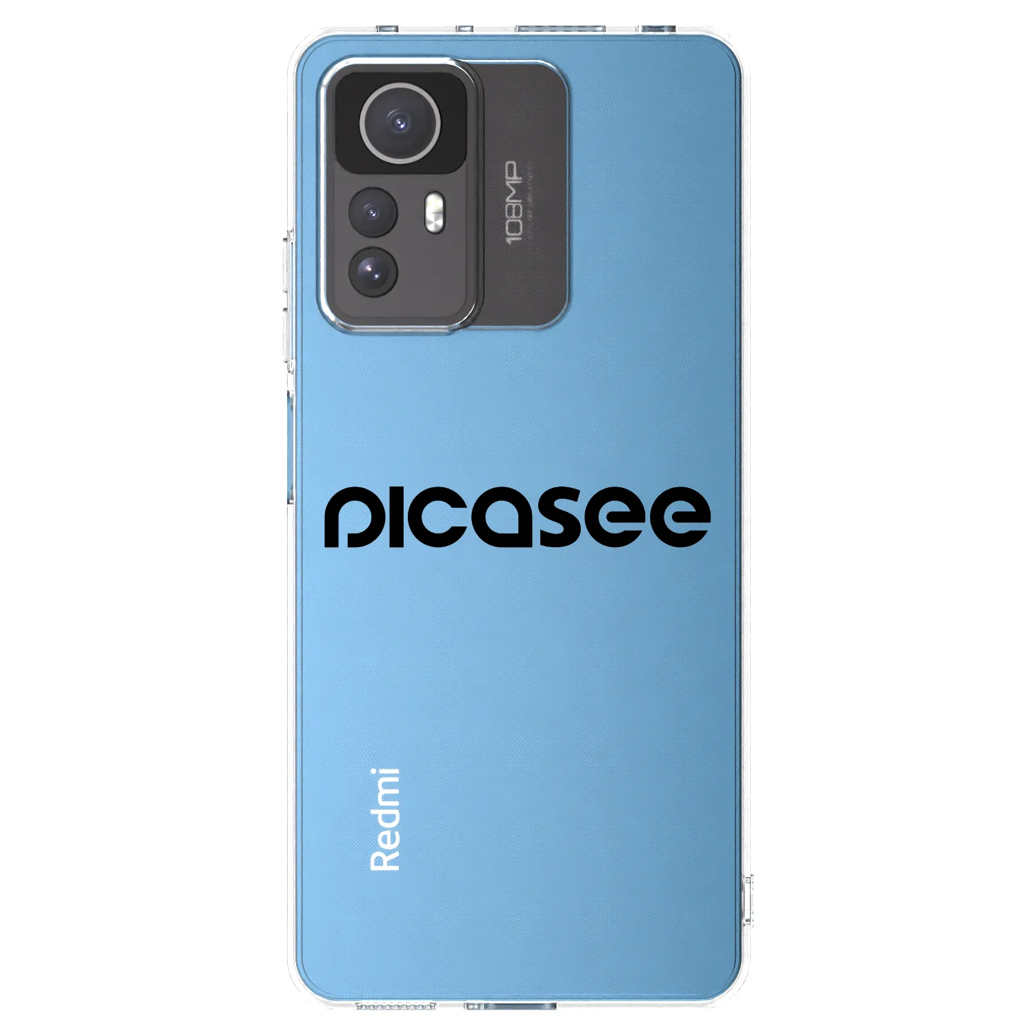 Picasee silikónový prehľadný obal pre Xiaomi Redmi Note 12S - Picasee - new logo - black