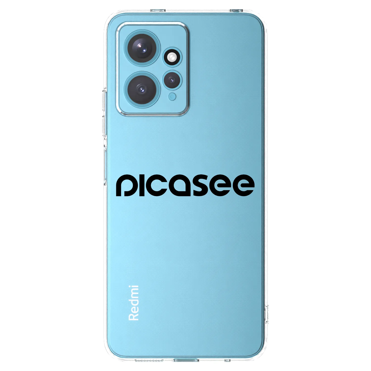 Picasee silikónový prehľadný obal pre Xiaomi Redmi Note 12 4G - Picasee - new logo - black