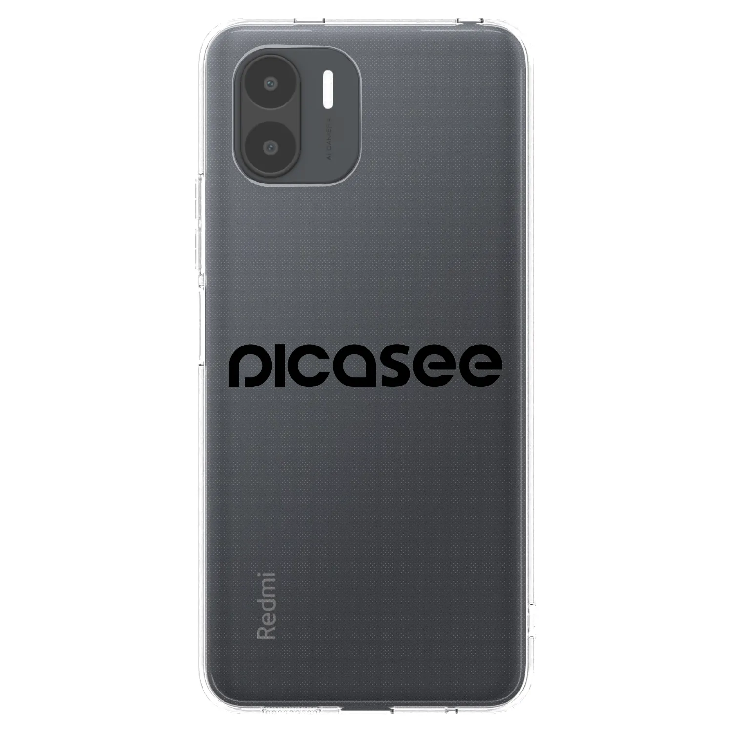 Picasee silikónový prehľadný obal pre Xiaomi Redmi A2 - Picasee - new logo - black