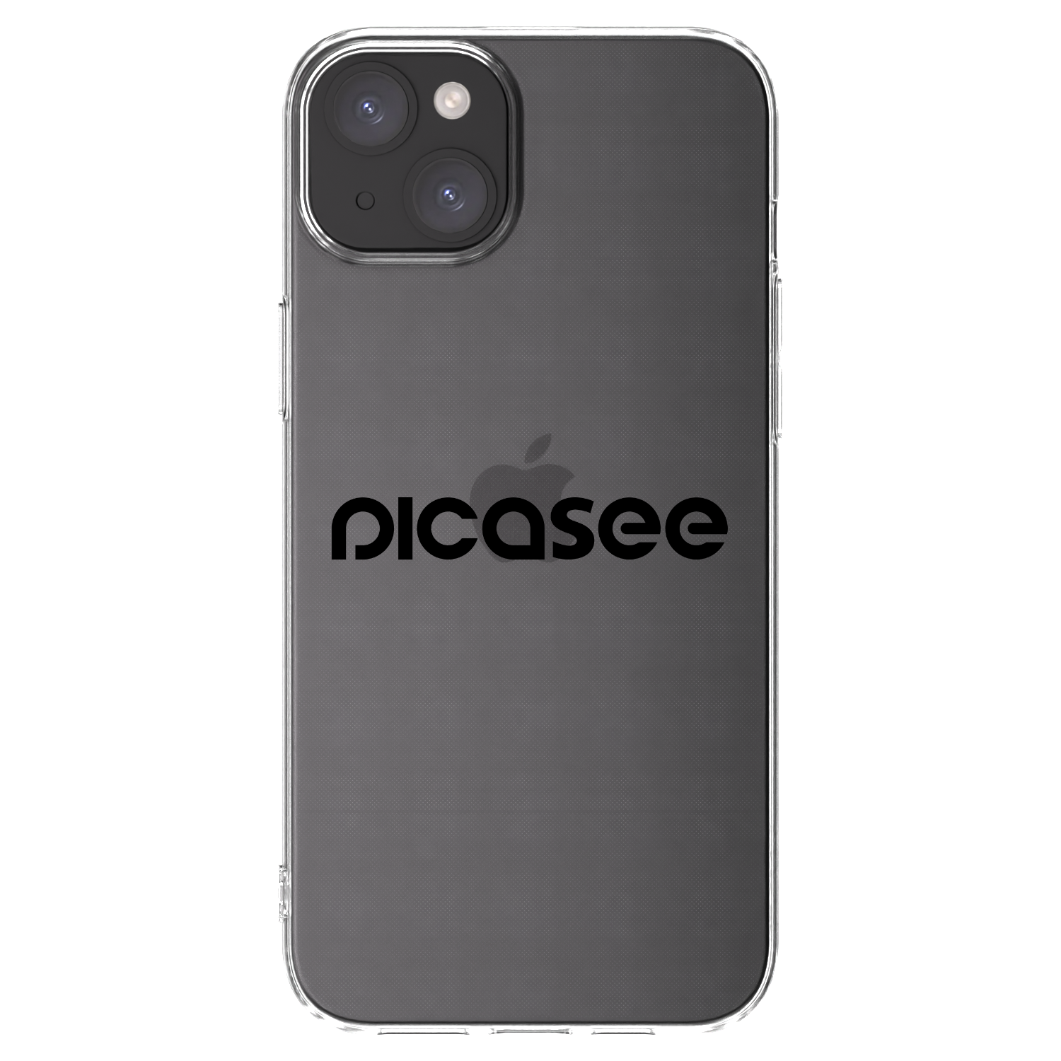 Silikónový prehľadný obal pre Apple iPhone 15 Plus - Picasee - new logo - black