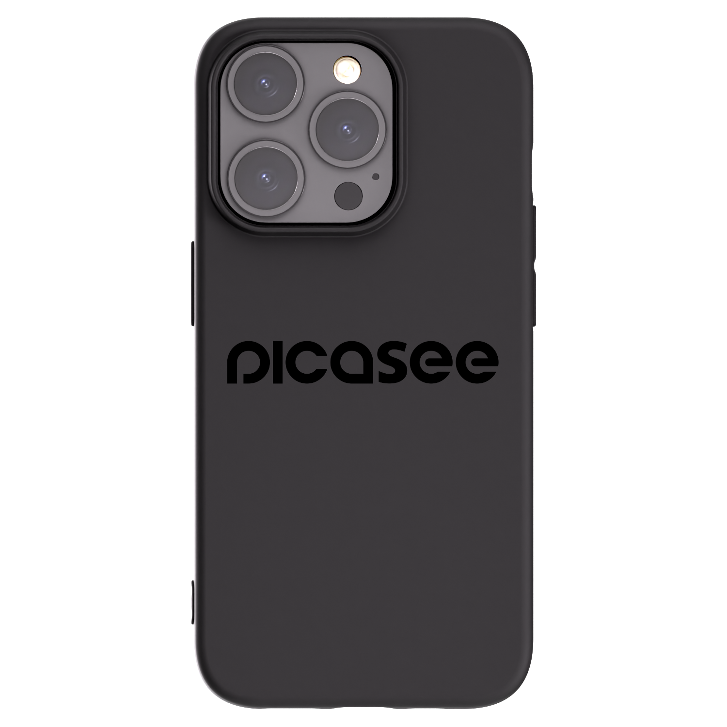 Silikónový čierny obal pre Apple iPhone 15 Pro - Picasee - new logo - black