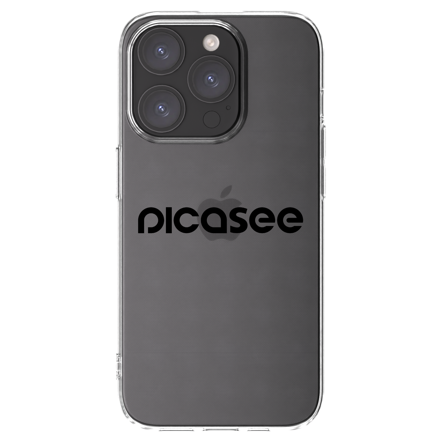 Silikónový prehľadný obal pre Apple iPhone 15 Pro - Picasee - new logo - black