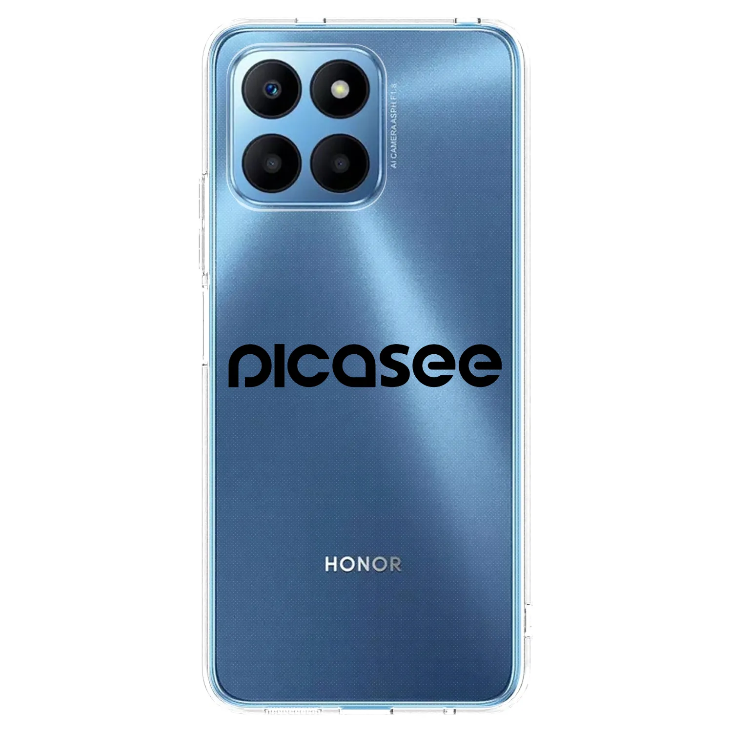 Picasee silikónový prehľadný obal pre Honor 70 Lite - Picasee - new logo - black