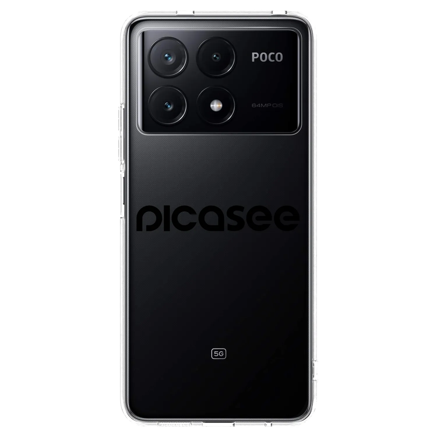 Picasee silikónový prehľadný obal pre Xiaomi Poco X6 Pro - Picasee - new logo - black