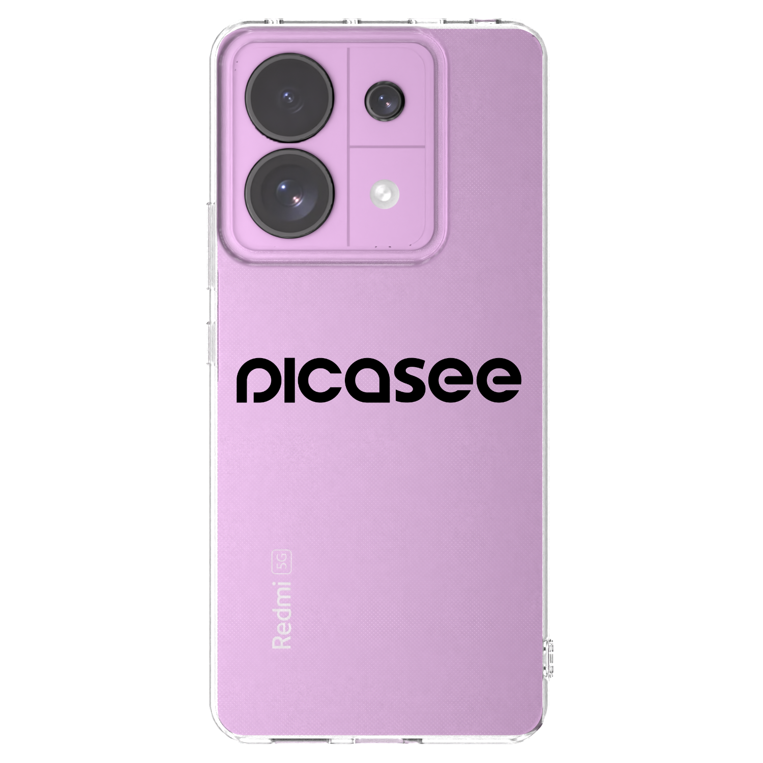 Picasee silikónový prehľadný obal pre Xiaomi Redmi Note 13 Pro 5G - Picasee - new logo - black