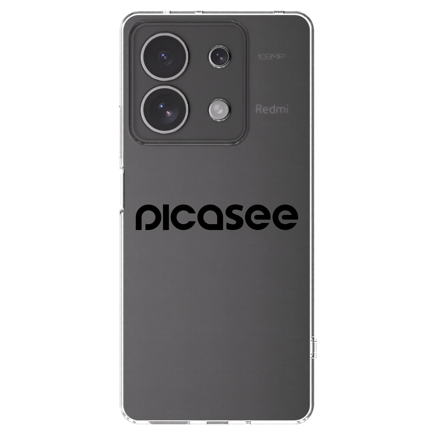 Picasee silikónový prehľadný obal pre Xiaomi Redmi Note 13 4G - Picasee - new logo - black