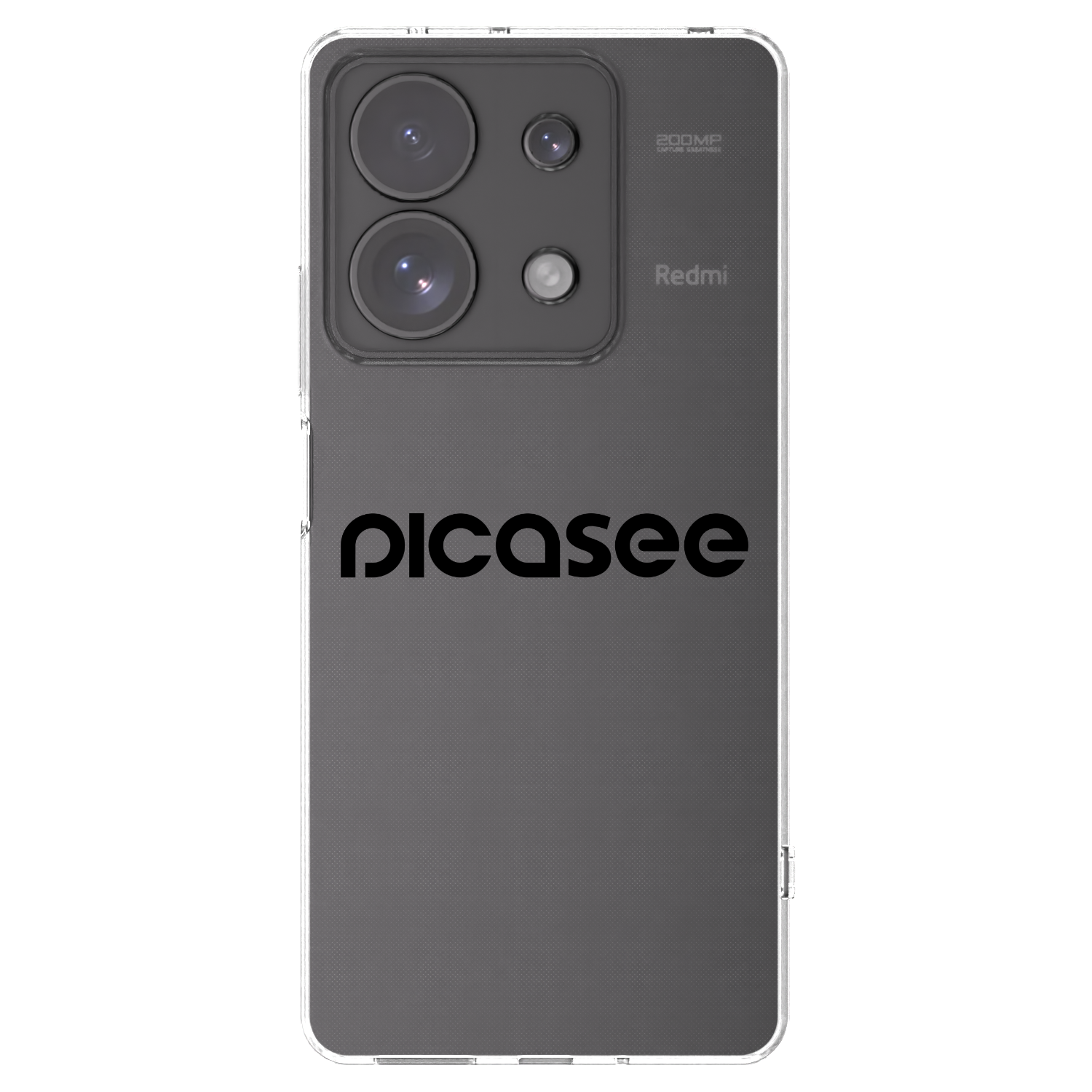 Silikónový prehľadný obal pre Xiaomi Redmi Note 13 Pro 4G - Picasee - new logo - black