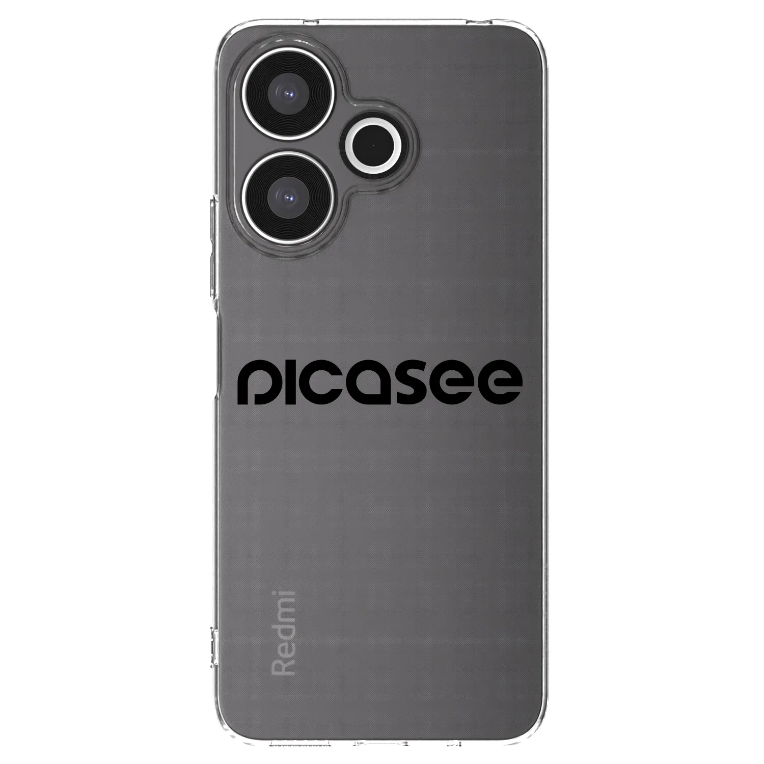 Silikónový prehľadný obal pre Xiaomi Redmi 13 4G - Picasee - new logo - black