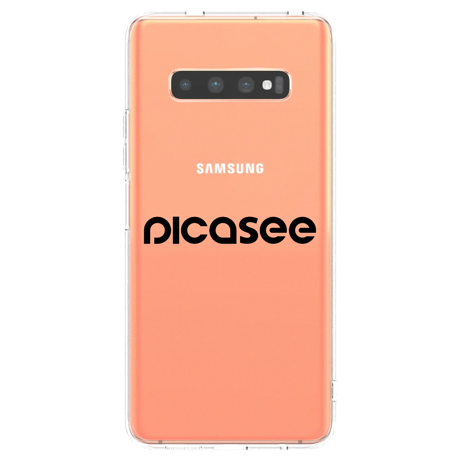 Picasee silikónový prehľadný obal pre Samsung Galaxy S10 Plus G975 - Picasee - new logo - black